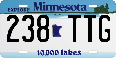 MN license plate 238TTG