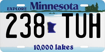 MN license plate 238TUH