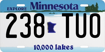 MN license plate 238TUO
