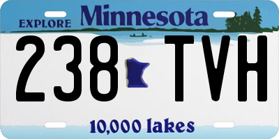 MN license plate 238TVH
