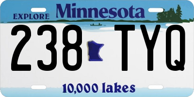 MN license plate 238TYQ