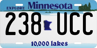 MN license plate 238UCC