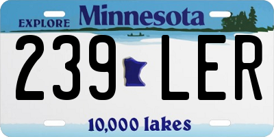 MN license plate 239LER