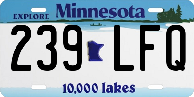 MN license plate 239LFQ