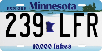 MN license plate 239LFR