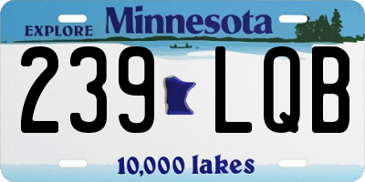 MN license plate 239LQB