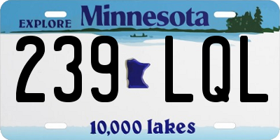MN license plate 239LQL