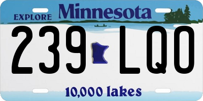 MN license plate 239LQO