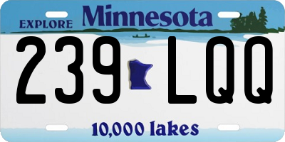 MN license plate 239LQQ