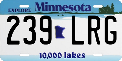 MN license plate 239LRG