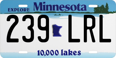 MN license plate 239LRL