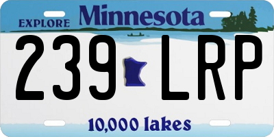 MN license plate 239LRP