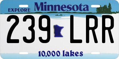 MN license plate 239LRR