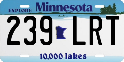 MN license plate 239LRT