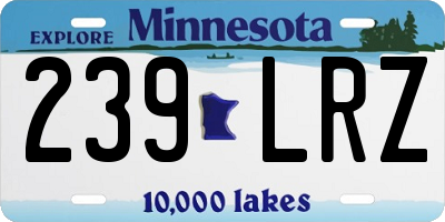 MN license plate 239LRZ