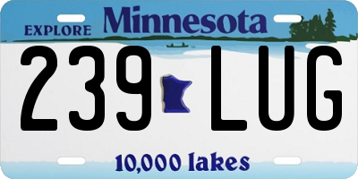MN license plate 239LUG