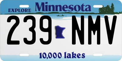 MN license plate 239NMV
