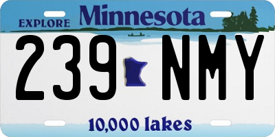 MN license plate 239NMY
