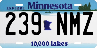 MN license plate 239NMZ