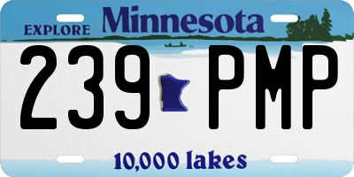 MN license plate 239PMP