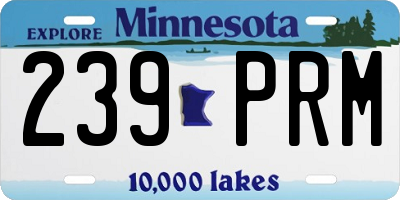 MN license plate 239PRM