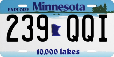 MN license plate 239QQI