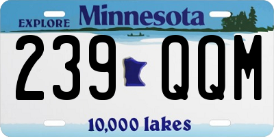 MN license plate 239QQM