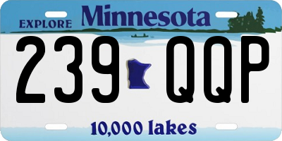 MN license plate 239QQP