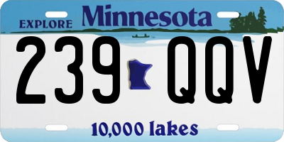 MN license plate 239QQV