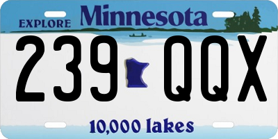 MN license plate 239QQX
