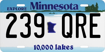 MN license plate 239QRE