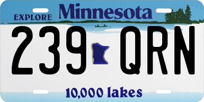MN license plate 239QRN