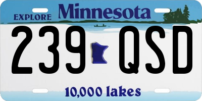 MN license plate 239QSD