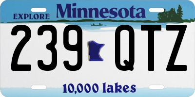 MN license plate 239QTZ