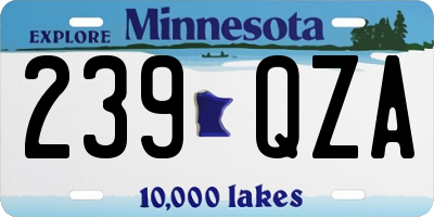 MN license plate 239QZA