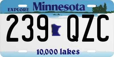 MN license plate 239QZC