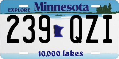 MN license plate 239QZI