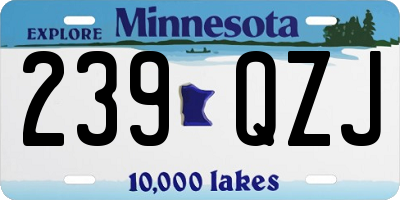 MN license plate 239QZJ