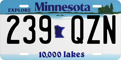 MN license plate 239QZN