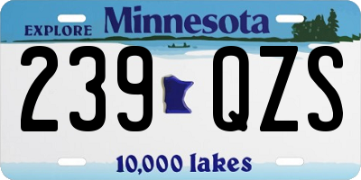 MN license plate 239QZS
