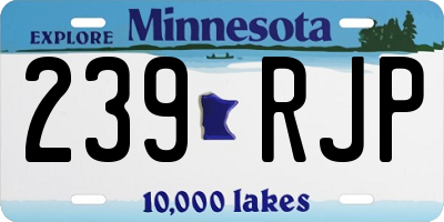 MN license plate 239RJP
