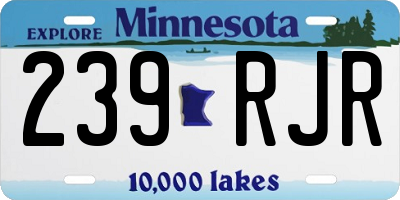 MN license plate 239RJR