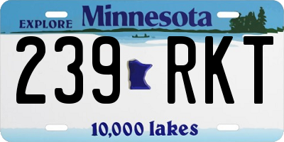 MN license plate 239RKT