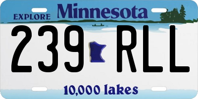 MN license plate 239RLL