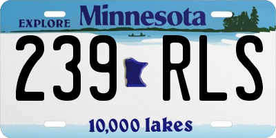 MN license plate 239RLS