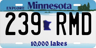 MN license plate 239RMD
