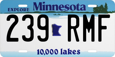 MN license plate 239RMF