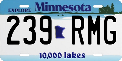 MN license plate 239RMG