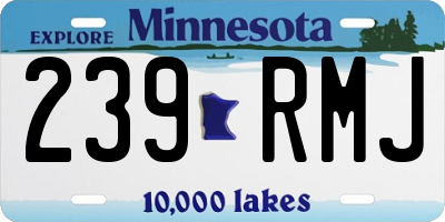 MN license plate 239RMJ