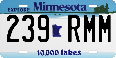 MN license plate 239RMM